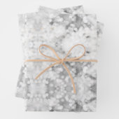 Weißer Weihnachtsbrand Geschenkpapier Set (Beispiel)