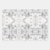 Weißer Weihnachtsbrand Geschenkpapier Set (Vorderseite)