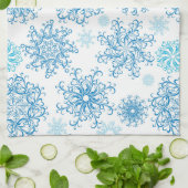 Weißer Weihnachtsschneeflocken Küchentücher (Gefaltet)