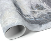 Weißer Weihnachtsschneemann Geschenkpapier (Rolleneckpunkt)