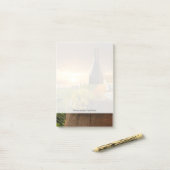 Weißer Wein mit Barrel auf Weinberg im Chianti Post-it Klebezettel (Auf Schreibtisch)