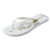 Weißer Wein Splash Glass Hochzeit Wein Verkostung Badesandalen (Schrägansicht)