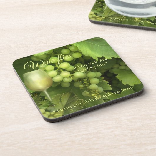 Weißer Wein Untersetzer (Linke Seite)