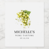 Weißer Wein Weinverkostung Weinsiegel Weinetikett (Einzelnes Label)