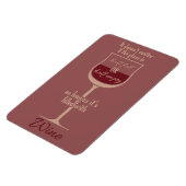 Weißer Weinglas-Magnet Magnet (Linke Seite)