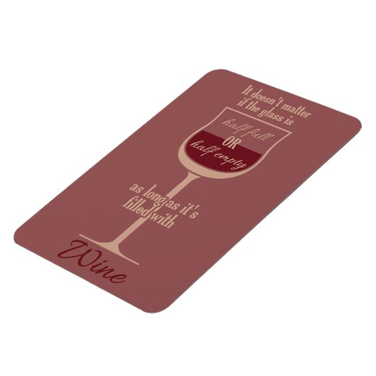 Weißer Weinglas-Magnet Magnet (Linke Seite)