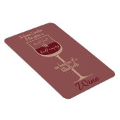 Weißer Weinglas-Magnet Magnet (Rechte Seite)