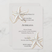 Weißer Weißer Seeteufel zum Geburtstag Einladung (Vorne/Hinten)