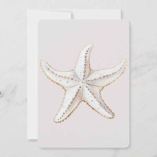 Weißer Weißer Seeteufel zum Geburtstag Einladung (Rückseite)