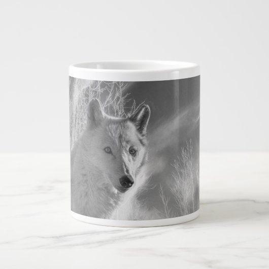 WEISSER WEISSER WALD Jumbo-Tasse (Vorderseite)