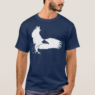 Weißer Weißkopfseeadler, der herein für eine T-Shirt