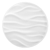 Weißer Wellendruck rund um benutzerdefinierte Kera Keramikknauf (Vorderseite)