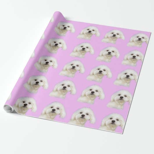 Weißer Welpe #Maltese Geschenkpapier (Ungerollt)