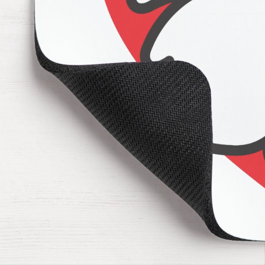 Weißer Welpe Mousepad (Ecke)