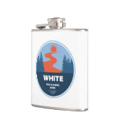 Weißer Wildfluss und Landschaftlicher Fluss Oregon Flachmann (Links)