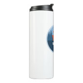 Weißer Wildfluss und Landschaftlicher Fluss Oregon Thermosbecher (Nach links gedreht)