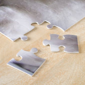 Weißer Windbeutel-Chow-Chow-Welpe Puzzle (Seite)