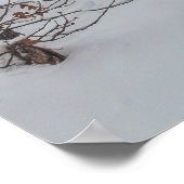 Weißer Winter Poster (Ecke)