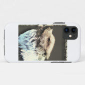 Weißer Wolf Case-Mate iPhone Hülle (Rückseite (Horizontal))