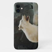 Weißer Wolf Case-Mate iPhone Hülle (Rückseite)