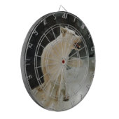 Weißer Wolf Dartscheibe (Vorderseite Links)