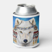 Weißer Wolf Dosenkühler (Kanne Vorderseite)