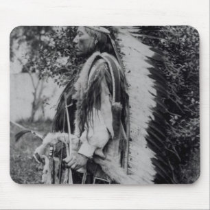 Weißer Wolf, ein Komanche-Leiter, c.1891-98 Mousepad