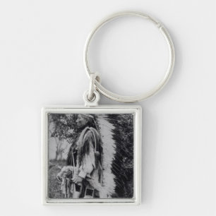 Weißer Wolf, ein Komanche-Leiter, c.1891-98 Schlüsselanhänger