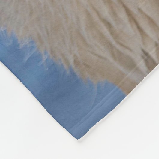 Weißer Wolf-Fleece-Decke Fleecedecke (Ecke)