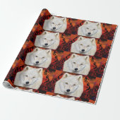 Weißer Wolf Geschenkpapier (Ungerollt)