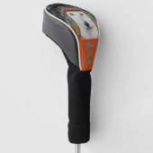 Weißer Wolf Golf Headcover (angewinkelt)