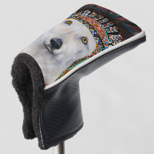 Weißer Wolf Golf Headcover
