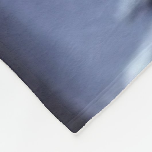 Weißer Wolf im Snowy Forest Blanket Fleecedecke (Ecke)