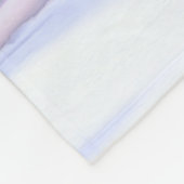 Weißer Wolf im Winter | Rosa Decken (Ecke)