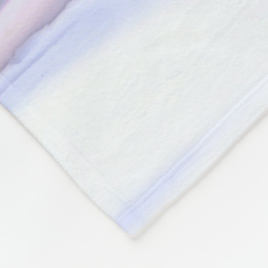 Weißer Wolf im Winter | Rosa Decken (Ecke)