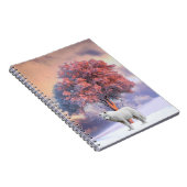 Weißer Wolf im Winter | SpiralNotebook Notizblock (Rechte Seite)