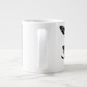weißer Wolf Jumbo-Tasse (Rückseite)