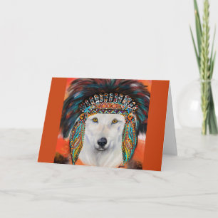Weißer Wolf Karte