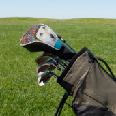 Weißer Wolf Kunst Golf Headcover (In SItu)