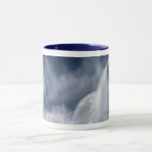 Weißer Wolf-Kunst-Tasse Tasse (Zentrum)