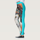 Weißer Wolf Leggings (Links)