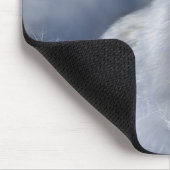 Weißer Wolf Mousepad (Ecke)