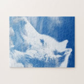 Weißer Wolf Puzzle (Horizontal)