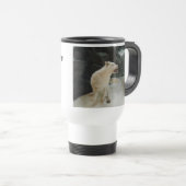 Weißer Wolf Reisebecher (VorderseiteRechts)