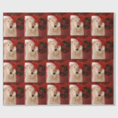 Weißer Wolf Sankt Geschenkpapier (Flach)