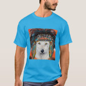 Weißer Wolf T-Shirt (Vorderseite)