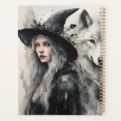 Weißer Wolf und Hexe Planer (Rückseite)