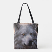 Weißer Wolfskopf, Tasche (Rückseite)