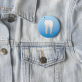 Weißer Zahn-u. Wasser-zahnmedizinischer Button (Beispiel)