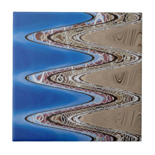 Weißer Zaun-gewelltes abstraktes, 2018% pipe% Fliese